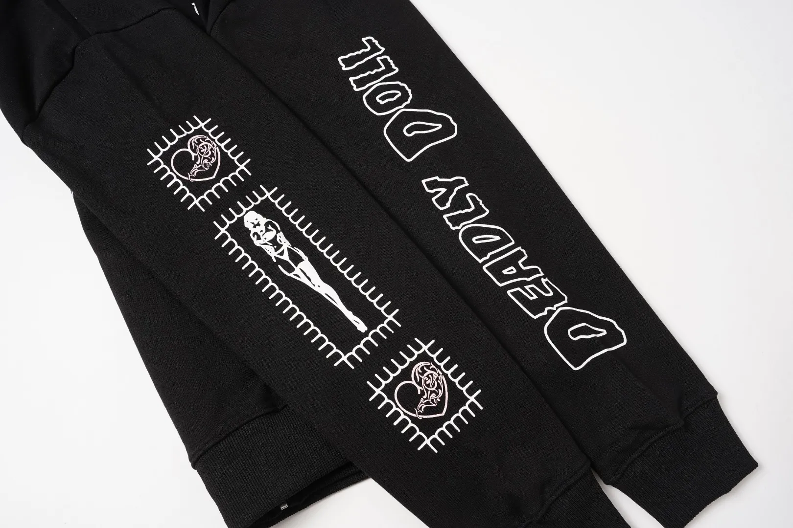 8609 Chrome Hearts Deadly Doll ， + / ， ， Same Style 1:1 ，， 1：1 。Black S x L